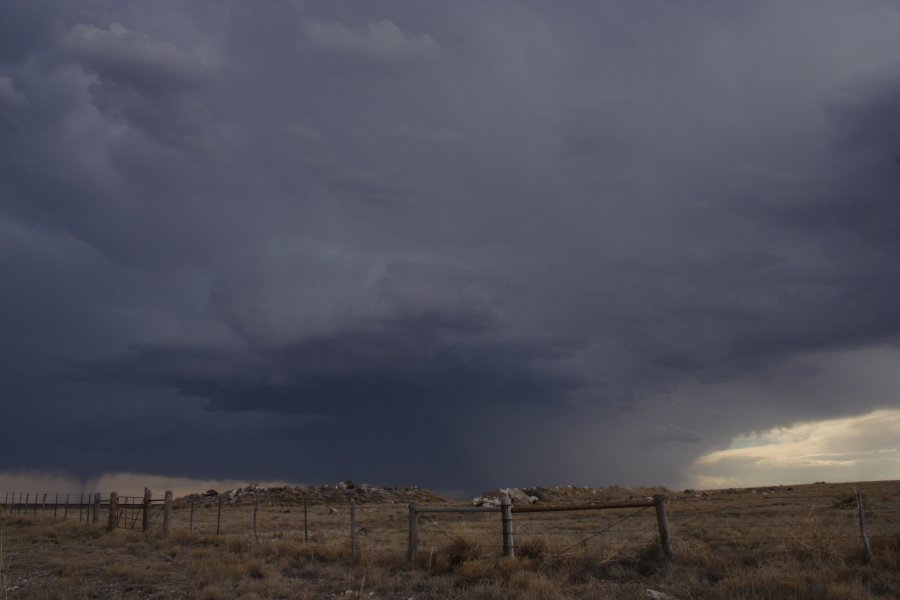 cumulonimbus thunderstorm_base : W of Clayton, Colorado, USA   2 June 2006