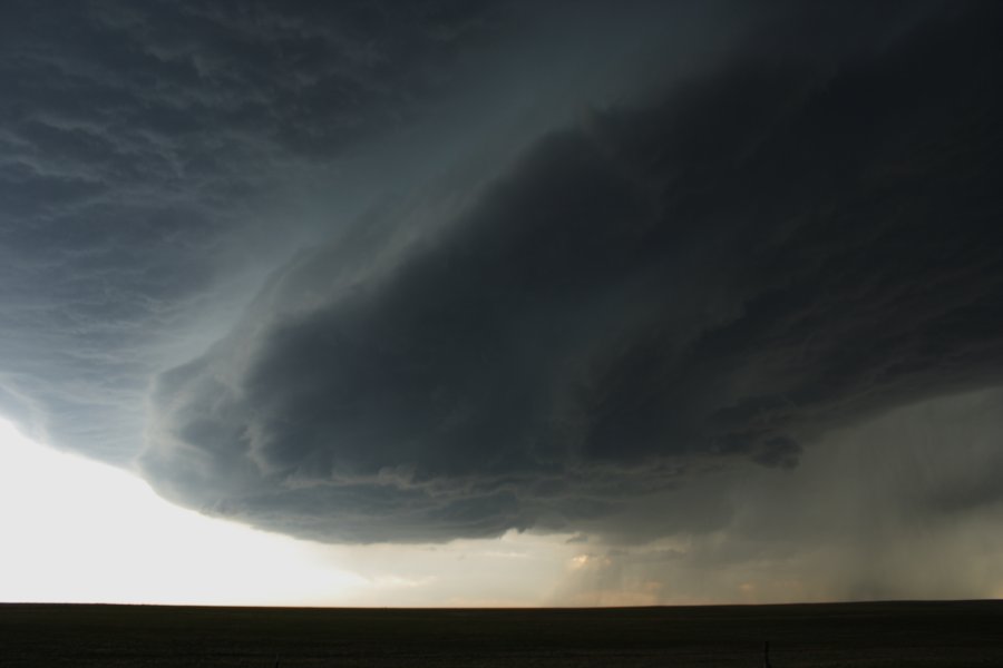 cumulonimbus thunderstorm_base : SW of Burlington, NSW   5 June 2006