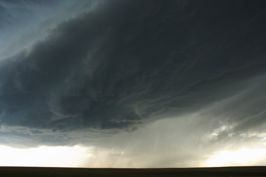 cumulonimbus thunderstorm_base : SW of Burlington, NSW   5 June 2006