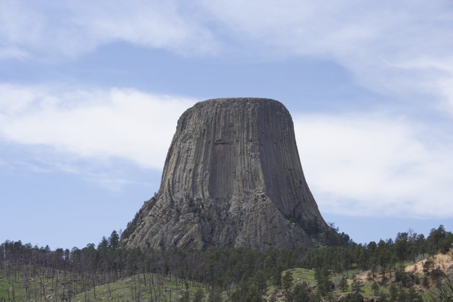 cirrostratus cirrostratus_cloud : Devils Tower, Wyoming, USA   8 June 2006