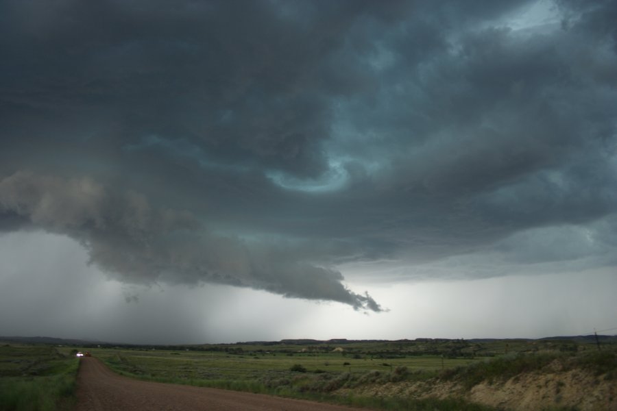 raincascade precipitation_cascade : E of Billings, Montana, USA   8 June 2006