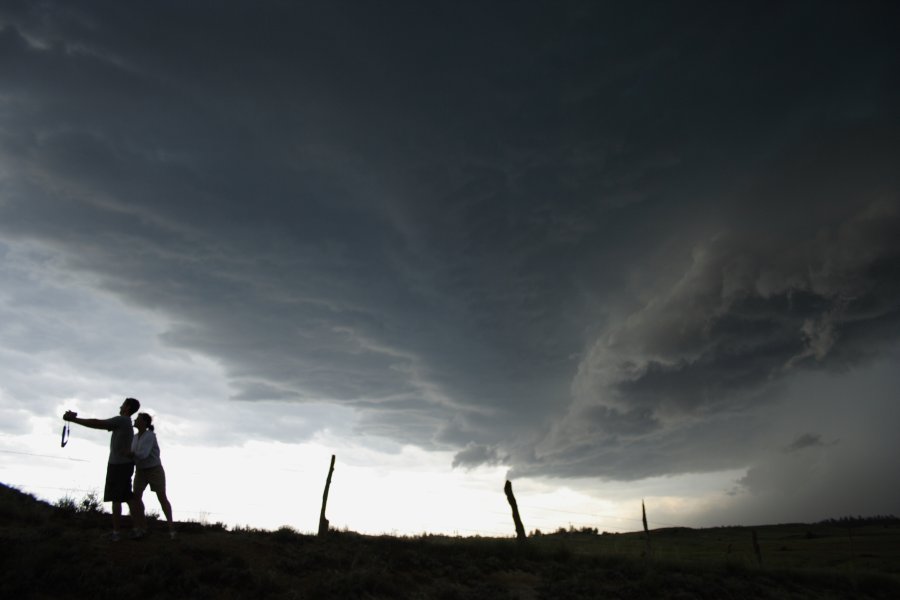 shelfcloud shelf_cloud : E of Billings, Montana, USA   8 June 2006