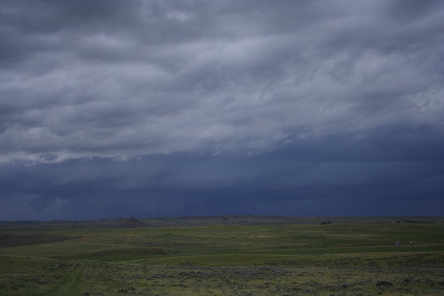 wallcloud thunderstorm_wall_cloud : NW of Newcastle, Wyoming, USA   9 June 2006