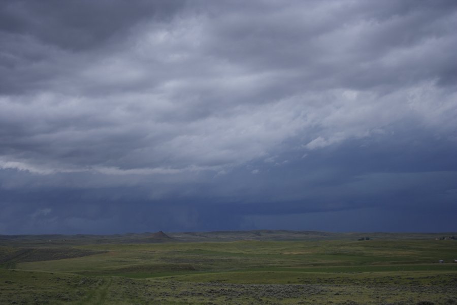 wallcloud thunderstorm_wall_cloud : NW of Newcastle, Wyoming, USA   9 June 2006