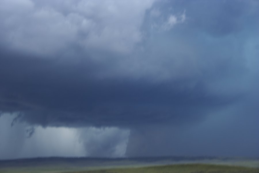 wallcloud thunderstorm_wall_cloud : NW of Newcastle, Wyoming, USA   9 June 2006