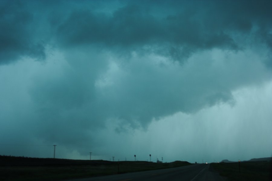 wallcloud thunderstorm_wall_cloud : NW of Newcastle, Wyoming, USA   9 June 2006