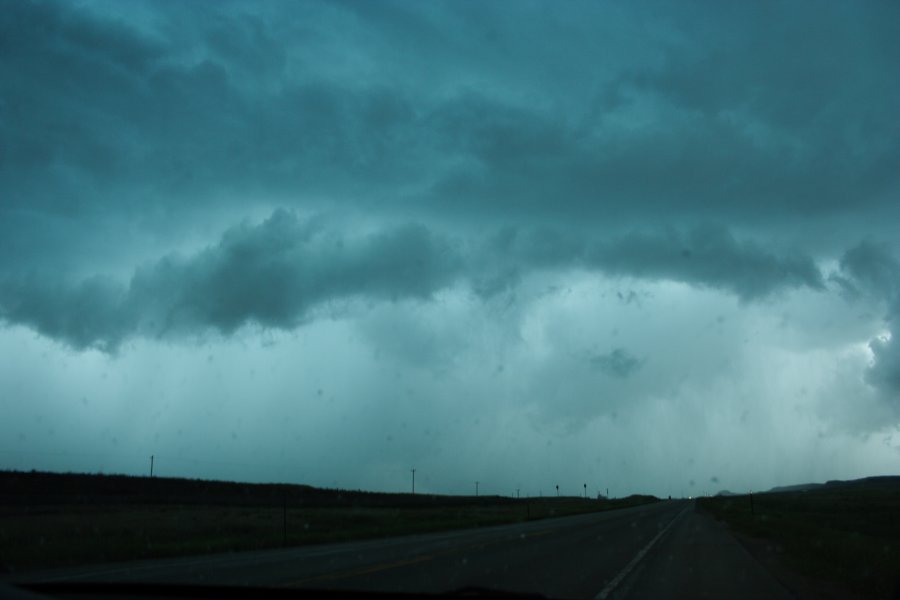 wallcloud thunderstorm_wall_cloud : NW of Newcastle, Wyoming, USA   9 June 2006