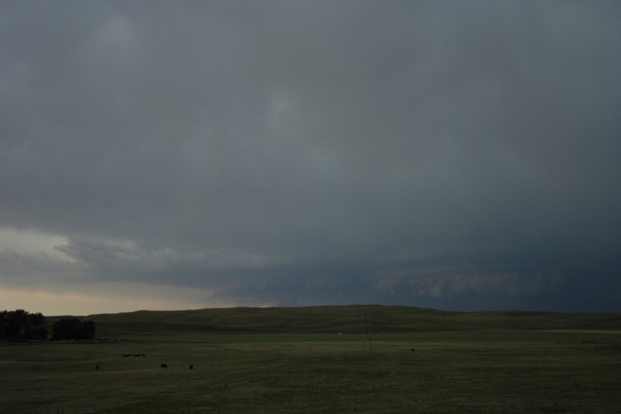 cumulonimbus thunderstorm_base : N of Authur, Nebraska, USA   10 June 2006