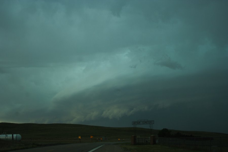 shelfcloud shelf_cloud : N of Authur, Nebraska, USA   10 June 2006