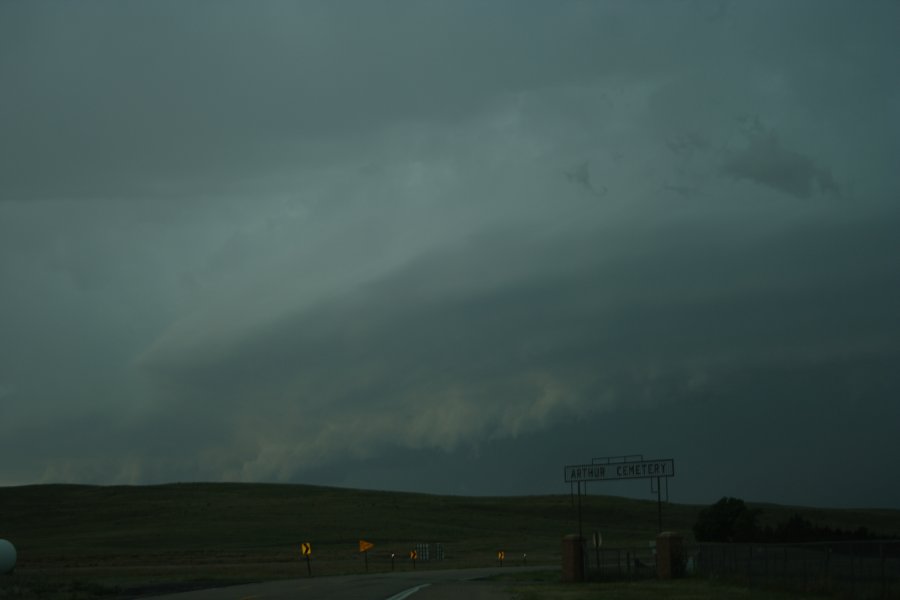 shelfcloud shelf_cloud : N of Authur, Nebraska, USA   10 June 2006