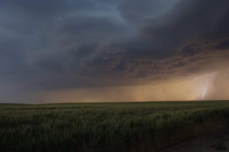 cumulonimbus thunderstorm_base : S of Fort Morgan, Colorado, USA   11 June 2006