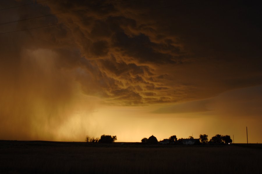 cumulonimbus thunderstorm_base : S of Fort Morgan, Colorado, USA   11 June 2006