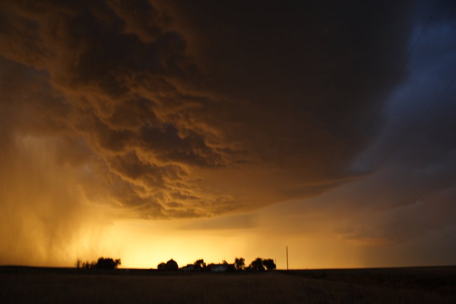 cumulonimbus thunderstorm_base : S of Fort Morgan, Colorado, USA   11 June 2006