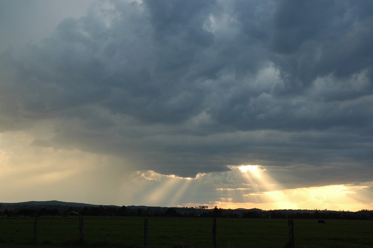 cumulonimbus thunderstorm_base : N of Casino, NSW   1 November 2006