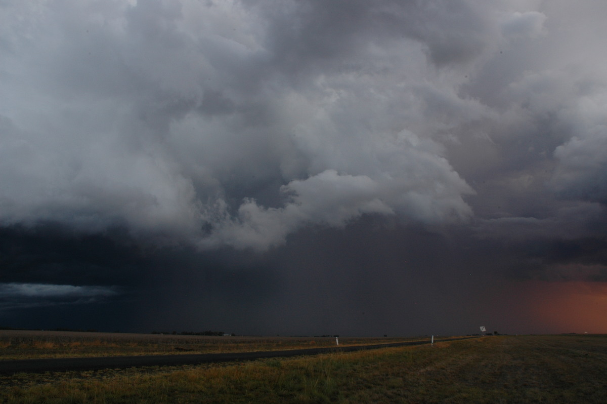 cumulonimbus thunderstorm_base : SE of Dalby, QLD   4 November 2006