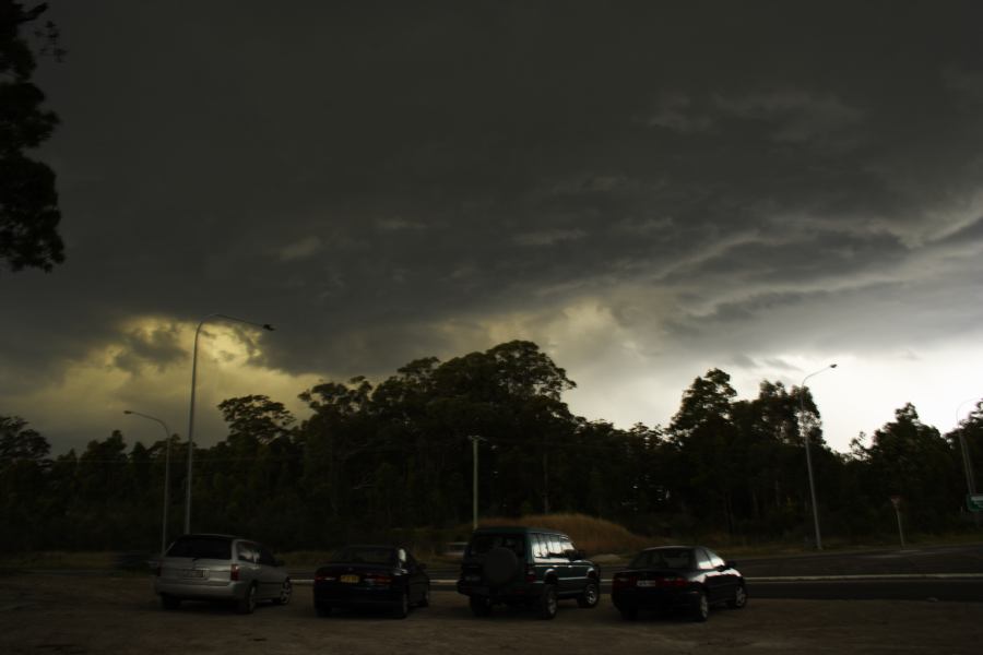 cumulonimbus thunderstorm_base : near F3 freeway Newcastle, NSW   13 November 2006