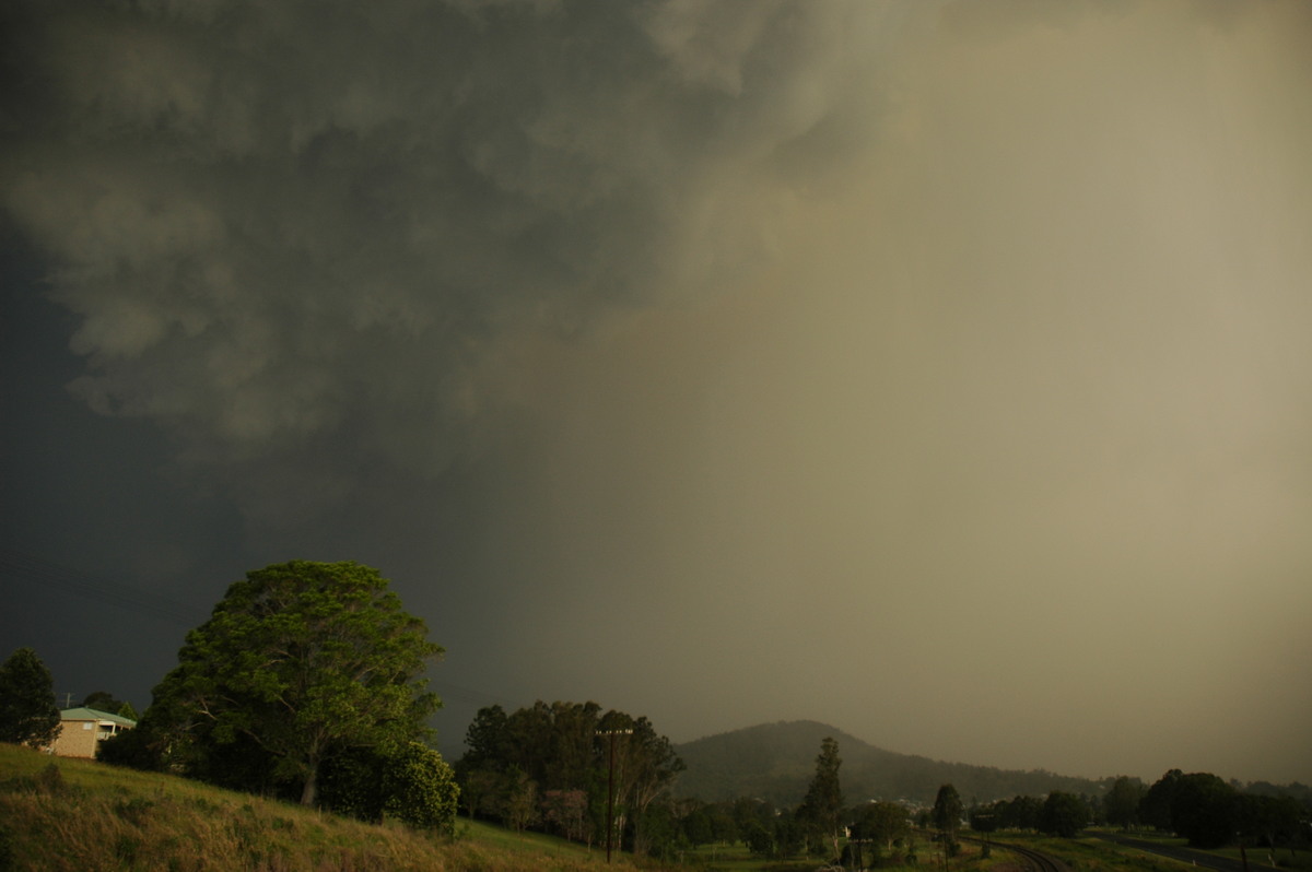 raincascade precipitation_cascade : Kyogle, NSW   29 November 2006