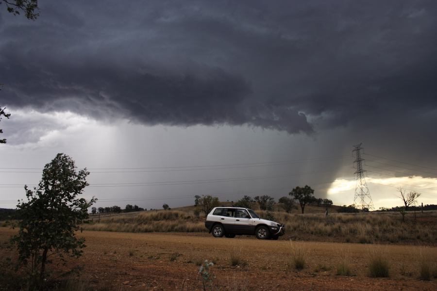 cumulonimbus thunderstorm_base : near Bonshaw, NSW   13 January 2007