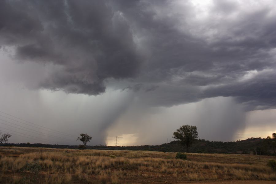 cumulonimbus thunderstorm_base : near Bonshaw, NSW   13 January 2007