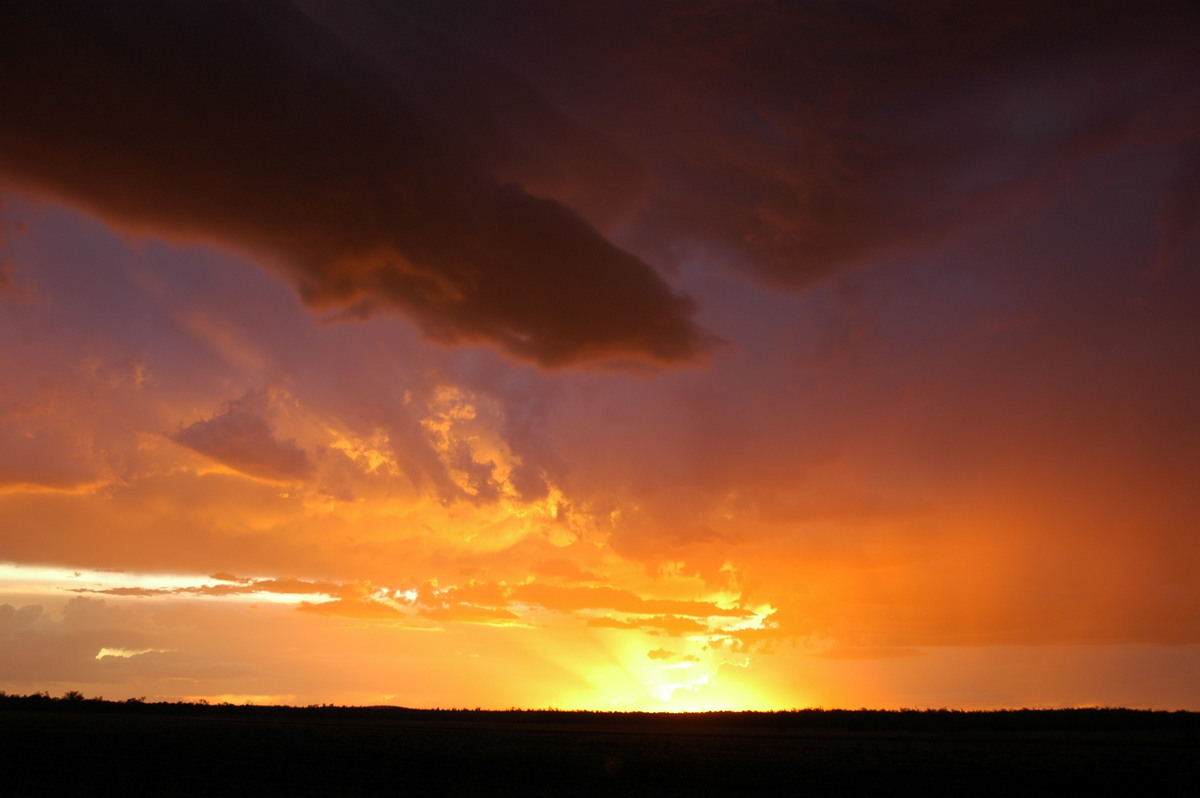 sunset sunset_pictures : near Milmerran, QLD   13 January 2007