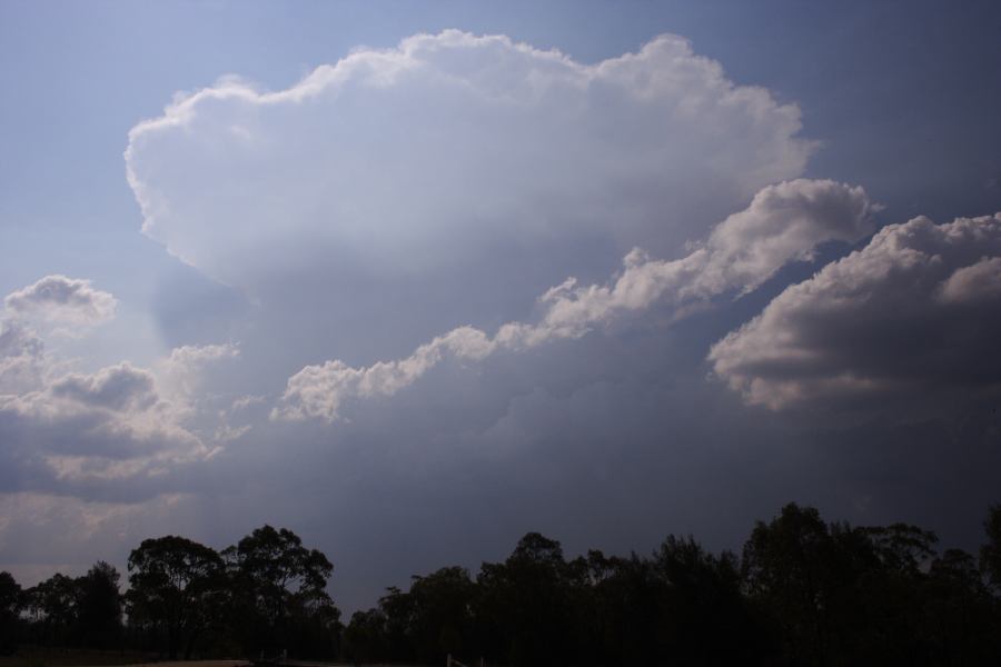 thunderstorm cumulonimbus_incus : 40km W of Millmerran, NSW   14 January 2007