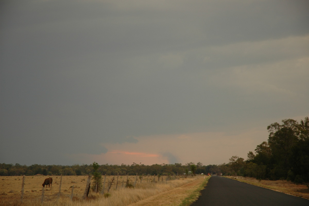 cumulonimbus thunderstorm_base : N of Goodiwindi, QLD   14 January 2007