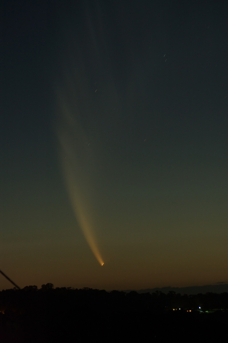 sunset sunset_pictures : Comet McNaught from McLeans Ridges   19 January 2007