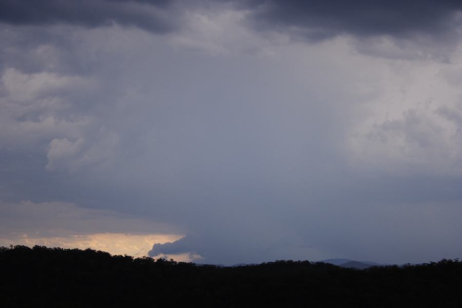 cumulonimbus thunderstorm_base : near Putty, NSW   23 January 2007