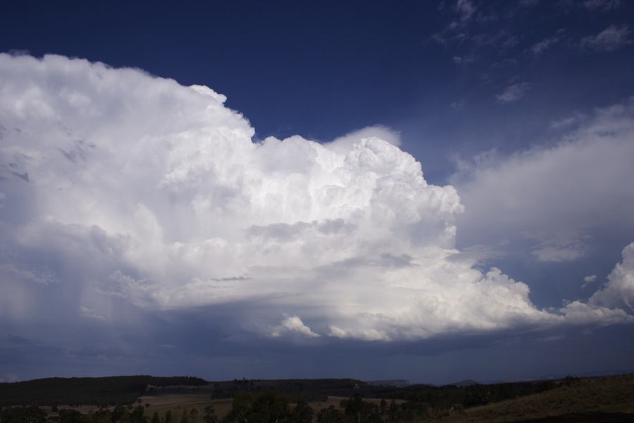 cumulonimbus thunderstorm_base : S of Cherry Tree Hill, NSW   3 February 2007