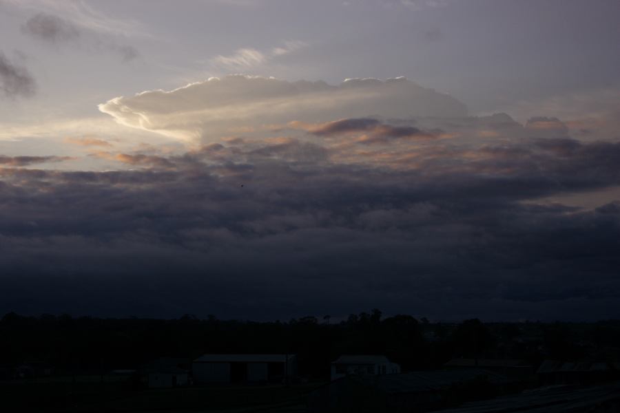 anvil thunderstorm_anvils : Schofields, NSW   25 February 2007