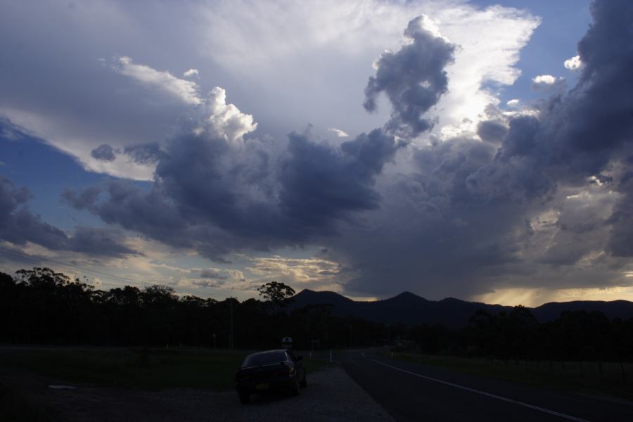 thunderstorm cumulonimbus_incus : near Bulga, NSW   4 March 2007