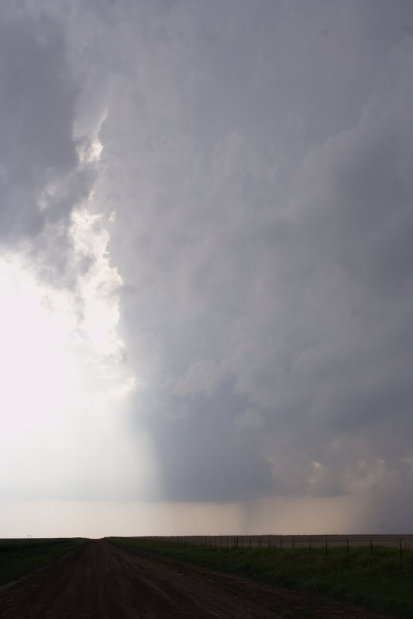 cumulonimbus thunderstorm_base : S of White Deer, Texas, USA   23 April 2007