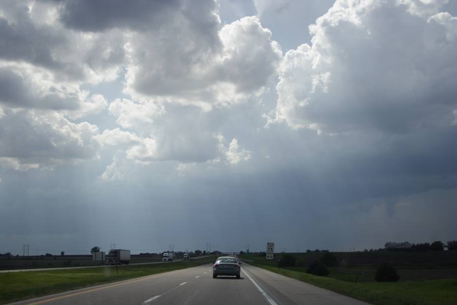 cumulonimbus thunderstorm_base : E of Grand Island, Nebraska, USA   14 May 2007