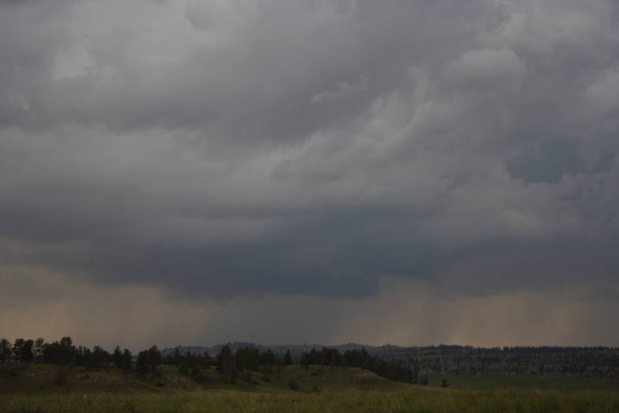 cumulonimbus thunderstorm_base : S of Roundup, Montana, USA   19 May 2007