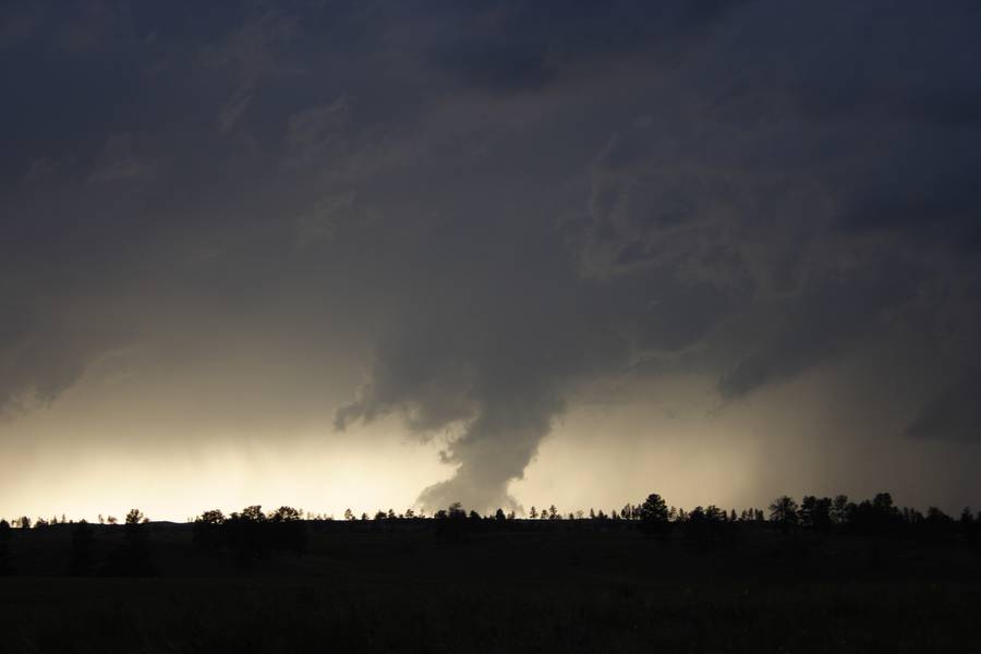 wallcloud thunderstorm_wall_cloud : S of Roundup, Montana, USA   19 May 2007