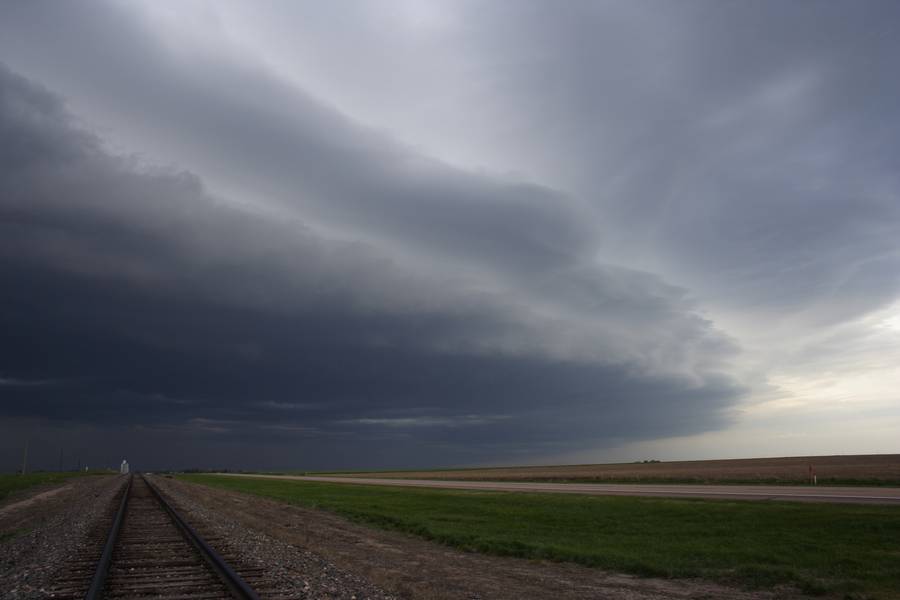 shelfcloud shelf_cloud : S of Bridgeport, Nebraska, USA   21 May 2007