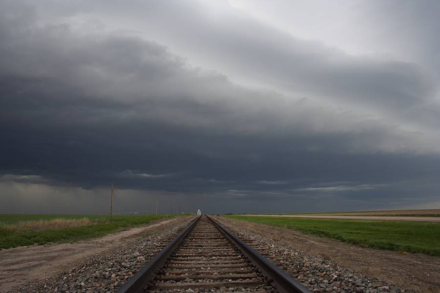 shelfcloud shelf_cloud : S of Bridgeport, Nebraska, USA   21 May 2007