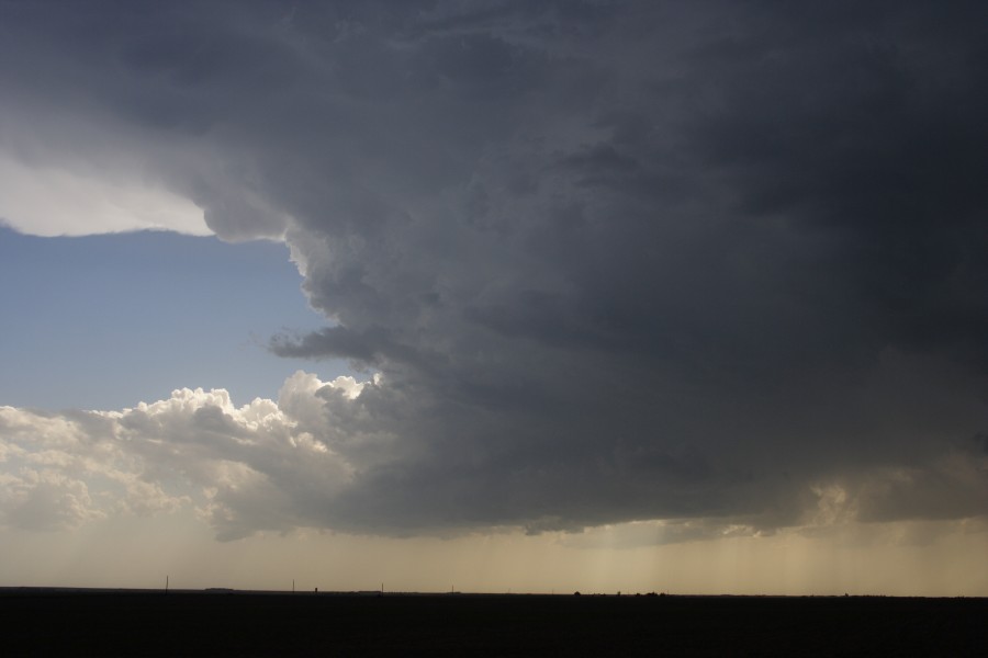 cumulonimbus thunderstorm_base : W of WaKeeney, Kansas, USA   22 May 2007