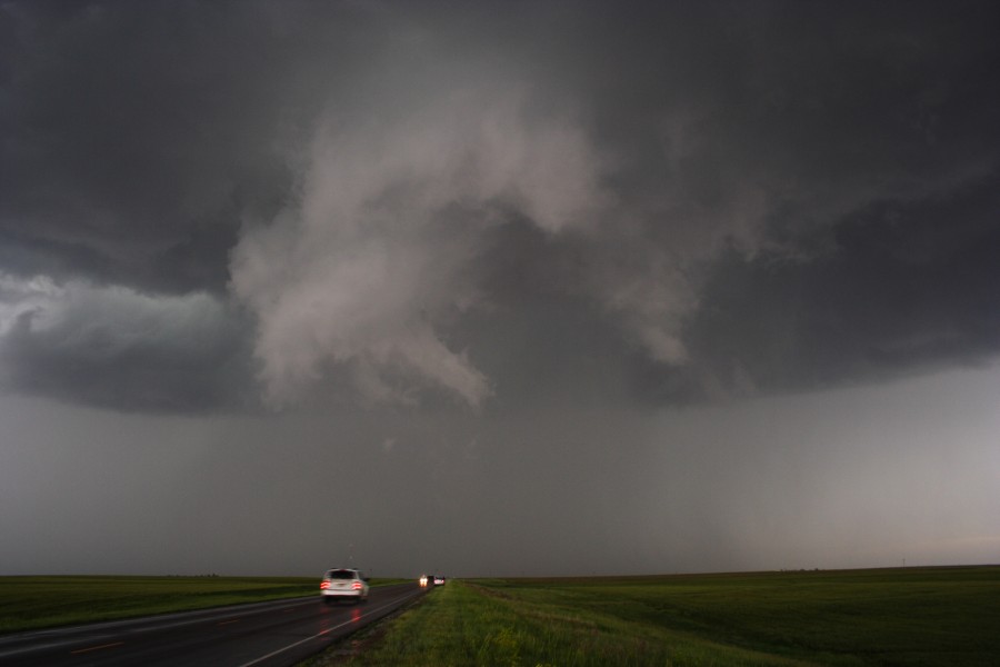 wallcloud thunderstorm_wall_cloud : N of Togo, Kansas, USA   22 May 2007