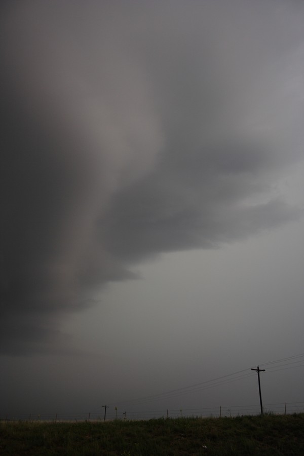 cumulonimbus thunderstorm_base : SE of Perryton, Texas, USA   23 May 2007