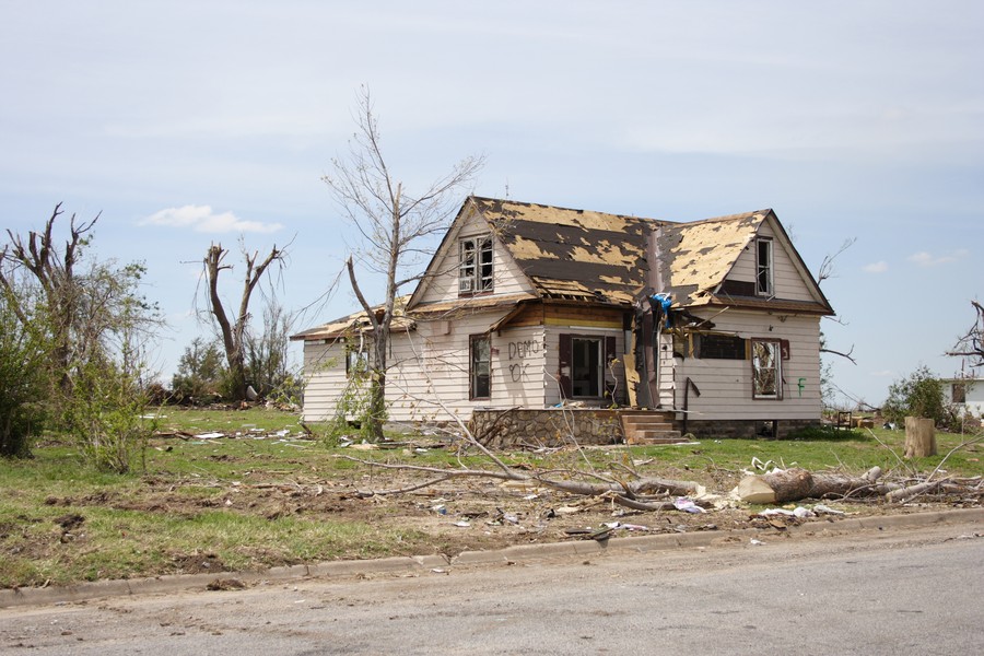 disasters storm_damage : Greensburg, Kansas, USA   25 May 2007