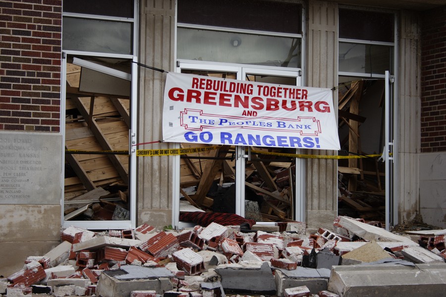 disasters storm_damage : Greensburg, Kansas, USA   25 May 2007