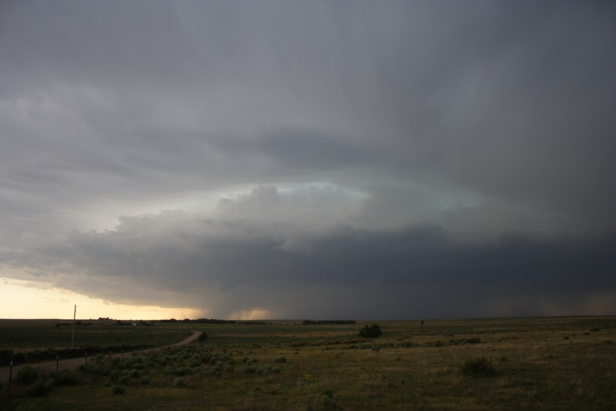 cumulonimbus supercell_thunderstorm : ESE of Campo, Colorado, USA   31 May 2007