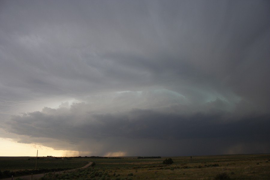 cumulonimbus supercell_thunderstorm : ESE of Campo, Colorado, USA   31 May 2007