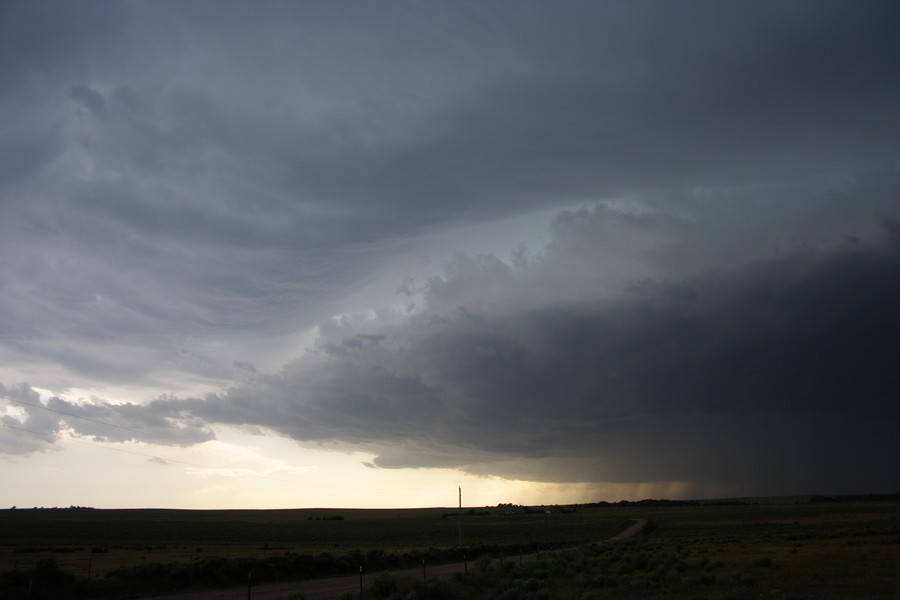 cumulonimbus supercell_thunderstorm : ESE of Campo, Colorado, USA   31 May 2007