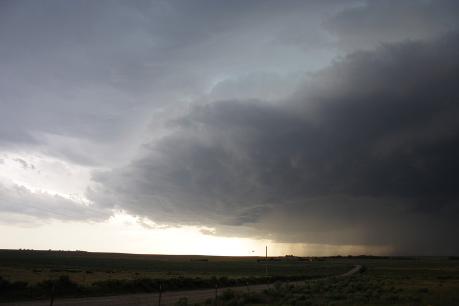 cumulonimbus supercell_thunderstorm : ESE of Campo, Colorado, USA   31 May 2007