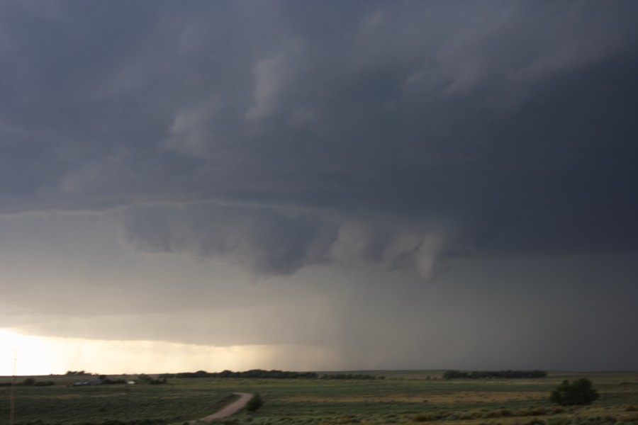 cumulonimbus thunderstorm_base : ESE of Campo, Colorado, USA   31 May 2007