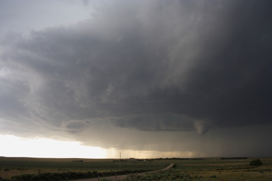 cumulonimbus thunderstorm_base : ESE of Campo, Colorado, USA   31 May 2007