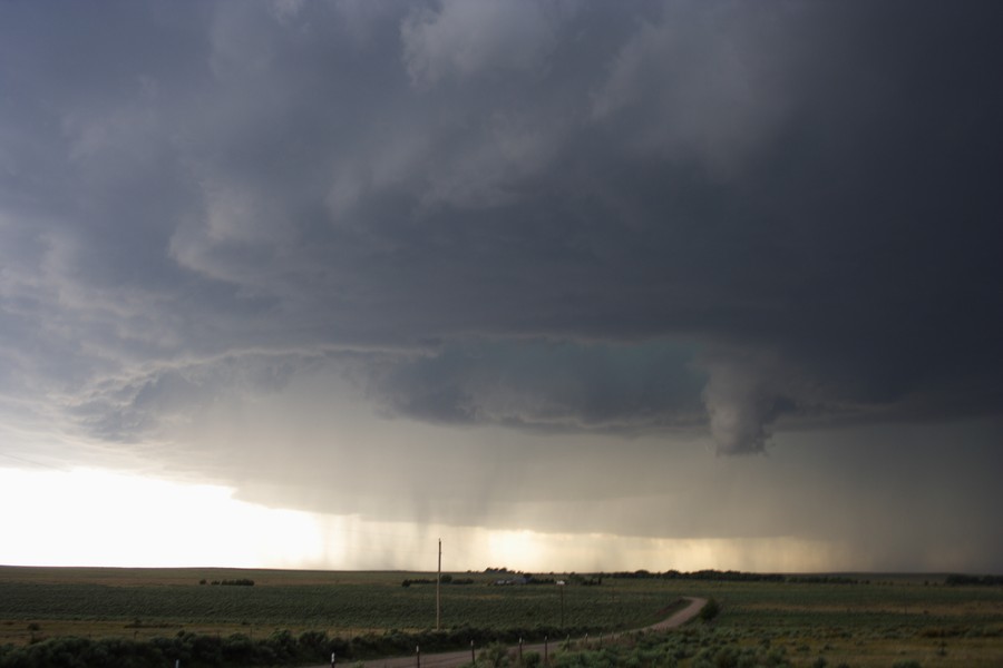 cumulonimbus thunderstorm_base : ESE of Campo, Colorado, USA   31 May 2007