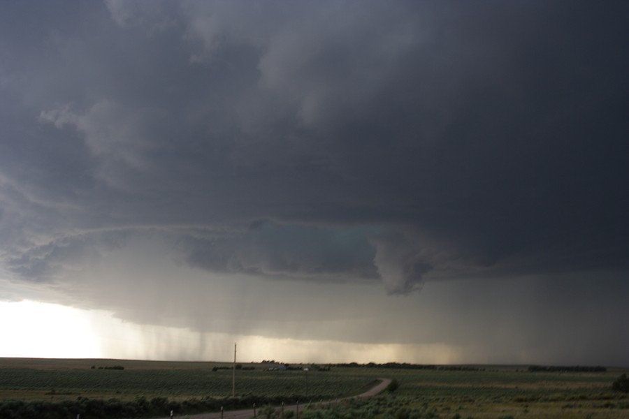 cumulonimbus thunderstorm_base : ESE of Campo, Colorado, USA   31 May 2007